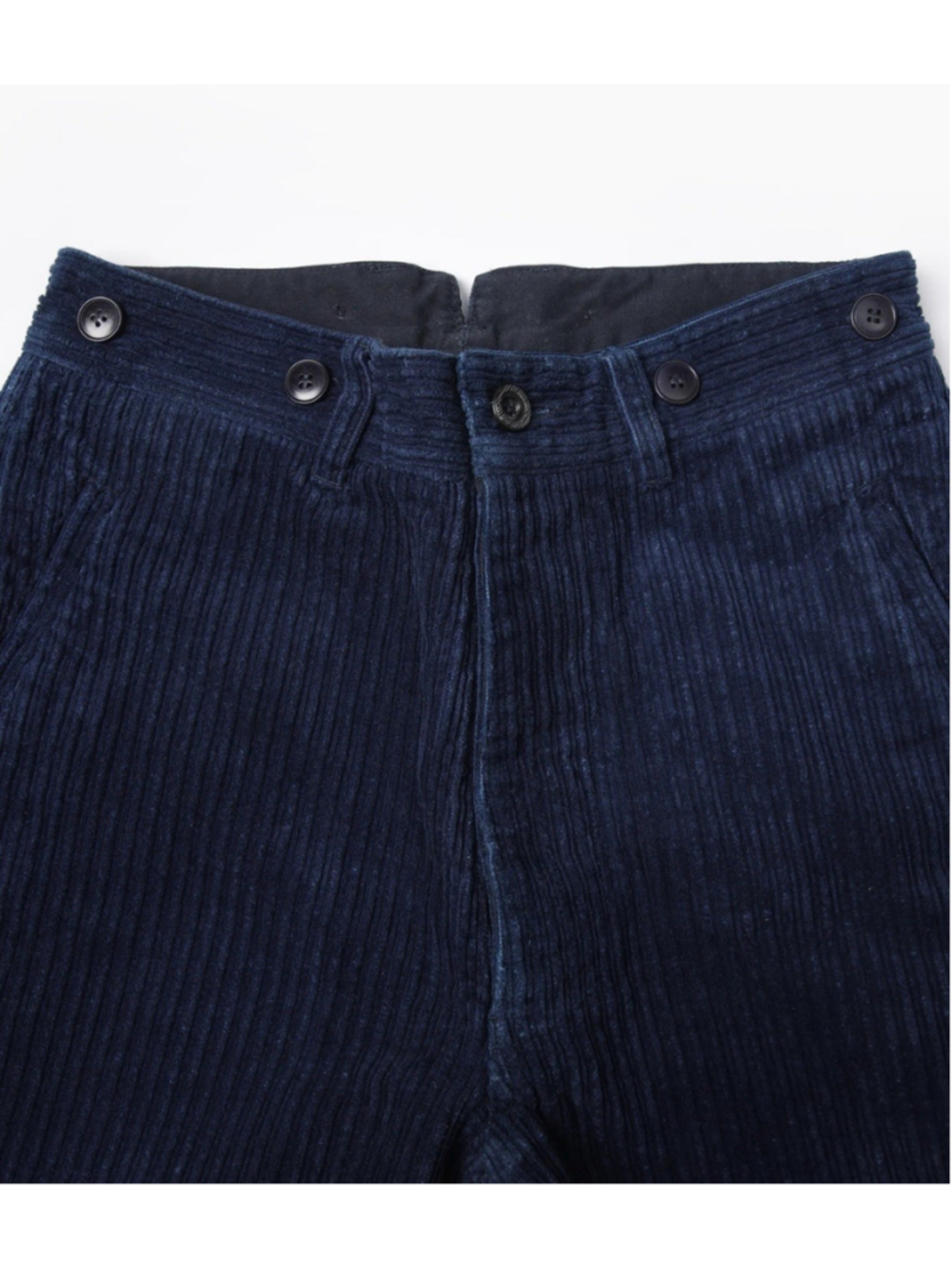 1920s Indigo Corduroy Work Pants Annual Ring M - Picture 6 of 9
